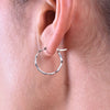 Culturesse Original Silver Everyday Hoop Earrings