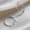 Culturesse Original Silver Everyday Hoop Earrings