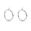 Culturesse Original Silver Everyday Hoop Earrings