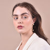 Culturesse Ines Vintage Pearl Climber Earrings