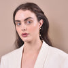 Culturesse Ines Vintage Pearl Climber Earrings