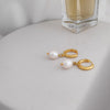 Culturesse Giselle 24k Gold Filled Pearl Drop Earrings