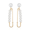 Culturesse Lilou Pearl Pin Statement Earrings
