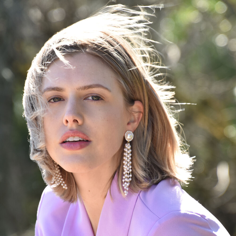 Culturesse Gwen Vintage Pearly Tassel Earrings