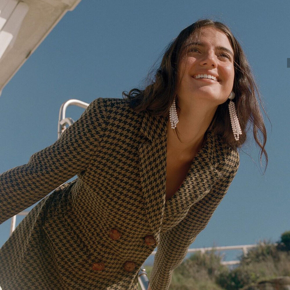 Culturesse Gwen Vintage Pearly Tassel Earrings