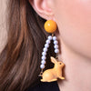 Culturesse Aaliyah Handmade Artsy Rabbit Hoop Earrings
