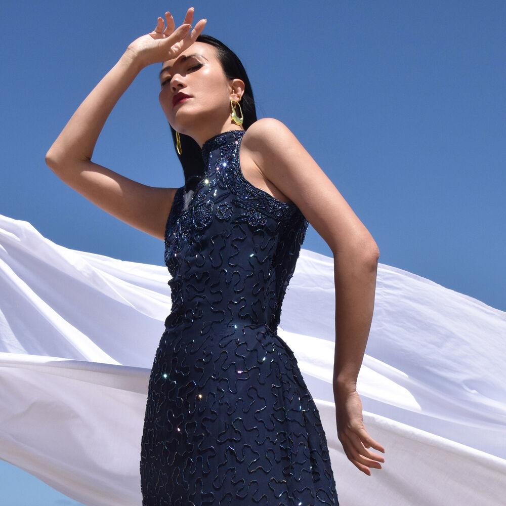 Culturesse Adele Irregular Gold Flow Earrings