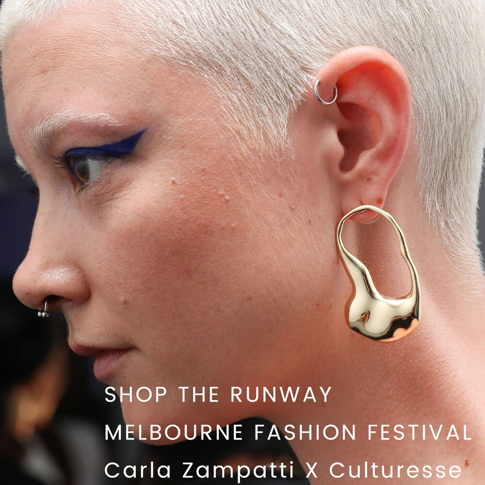 Culturesse Adele Irregular Gold Flow Earrings