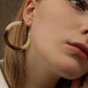 Culturesse Carme Resin Hoop Earrings