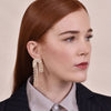 Culturesse Aria Diamante Arch Earrings