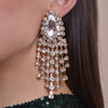 Culturesse Rayne Crystal Diamante Earrings Gold