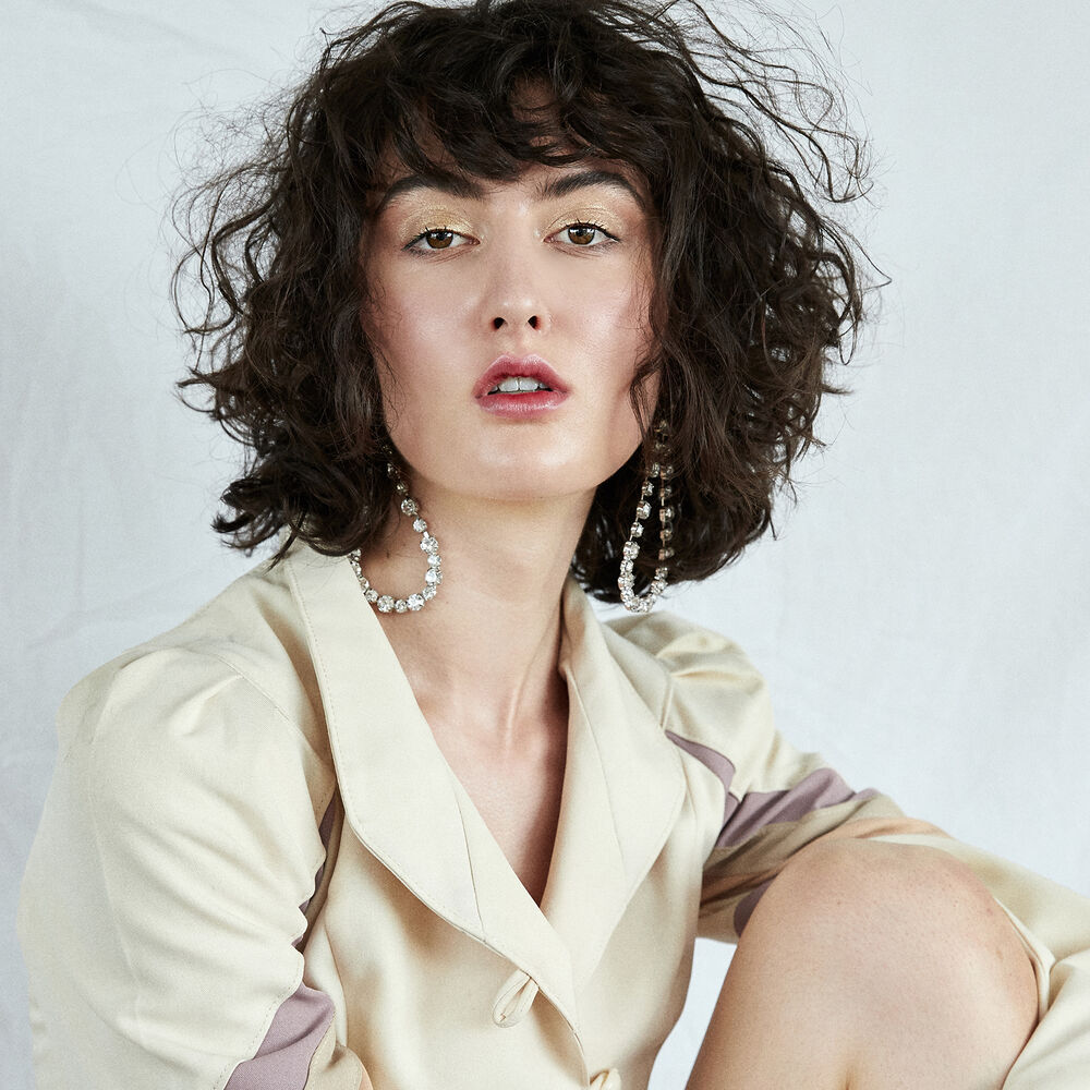 Culturesse Blake Shimmering Water Drop Earrings