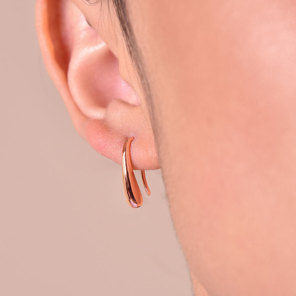 Culturesse Roxy Everyday Rose Gold Dainty Earrings