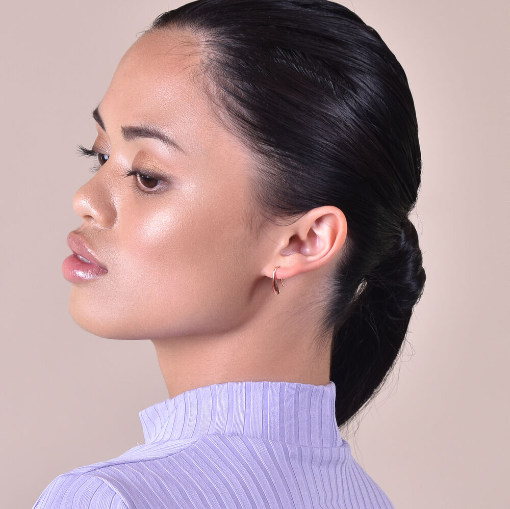 Culturesse Roxy Everyday Rose Gold Dainty Earrings