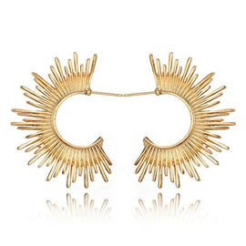 Culturesse Allmira Gold Sparkle Stud Earrings