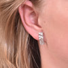 Culturesse Mae Artsy Silver Foil Earrings