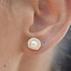 Culturesse Triana Clam Pearl Stud Earrings