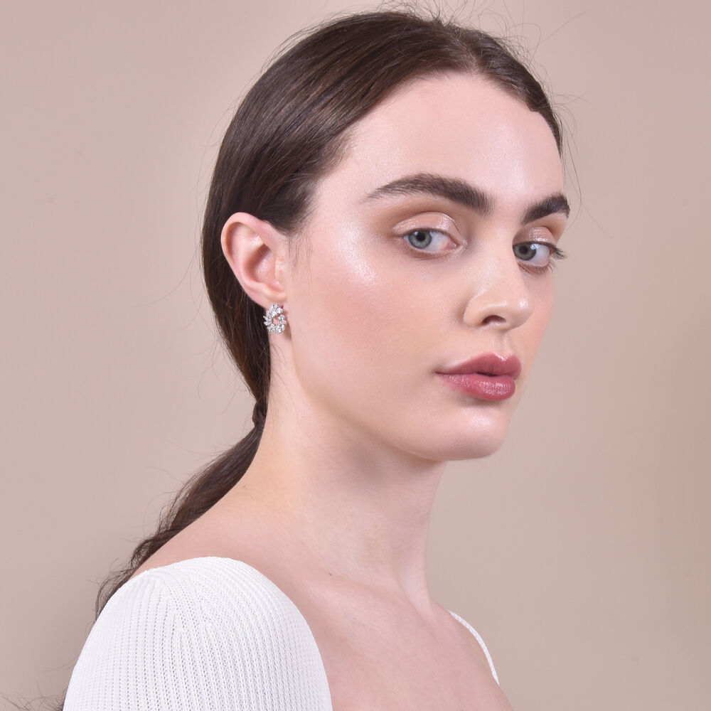 Culturesse Baby Georgia May Crystal Diamante Earrings