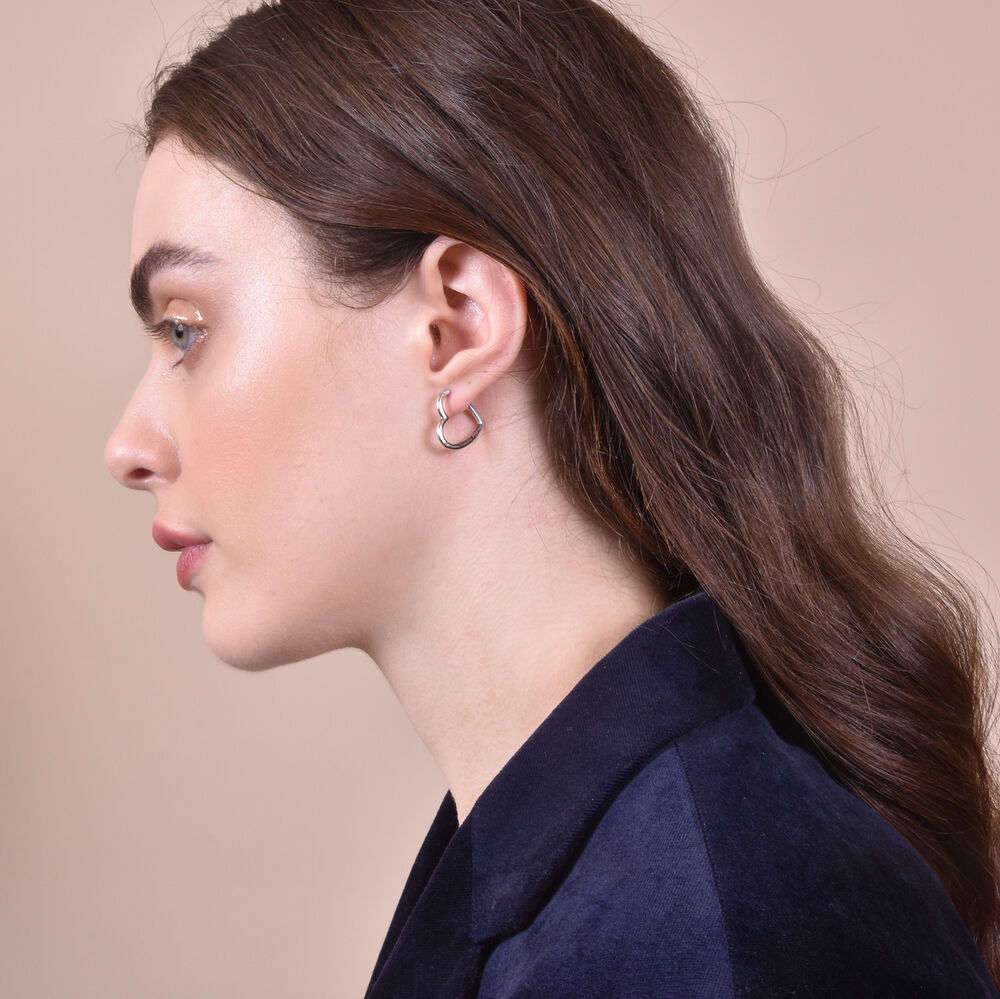 Culturesse Ayn Open Heart Earrings