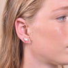 Culturesse Silvi Pearl Leaf Stud Earrings
