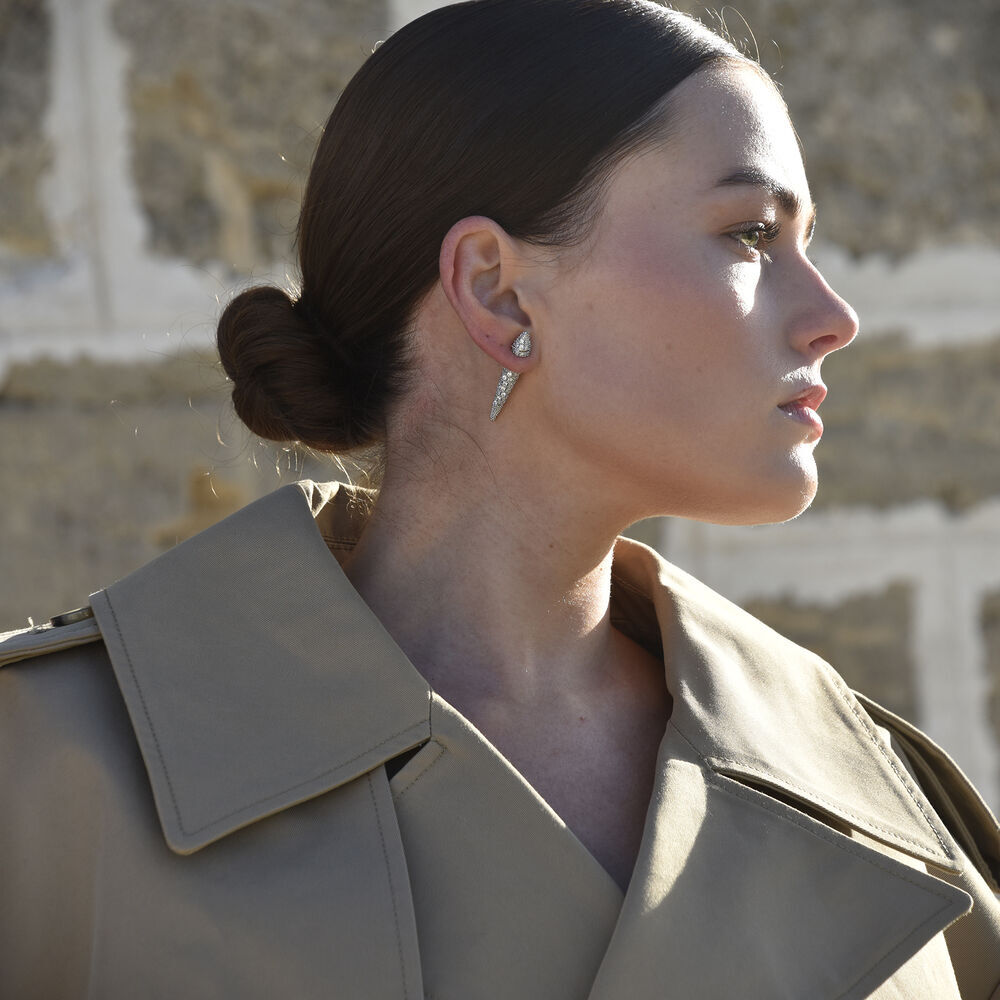 Culturesse Austen Diamante Thorn Earrings