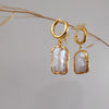 Culturesse Aerin 24K Gold Mother Of Pearl Drop Earrings