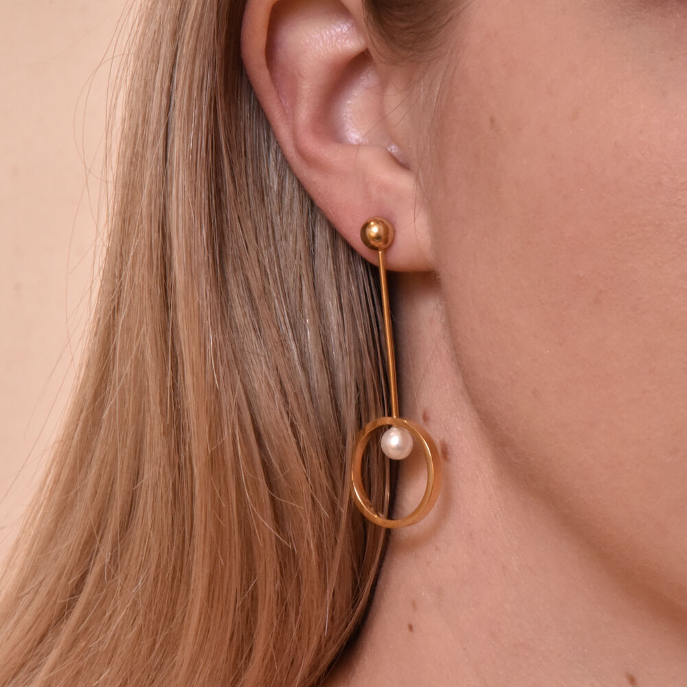 Culturesse Adora Simplicity Drop Mismatching Earrings