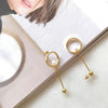 Culturesse Adora Simplicity Drop Mismatching Earrings