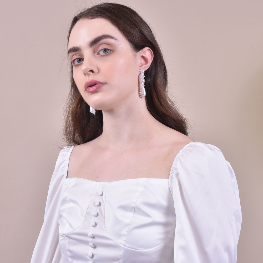 Culturesse Raelle Vintage Beaded Earrings