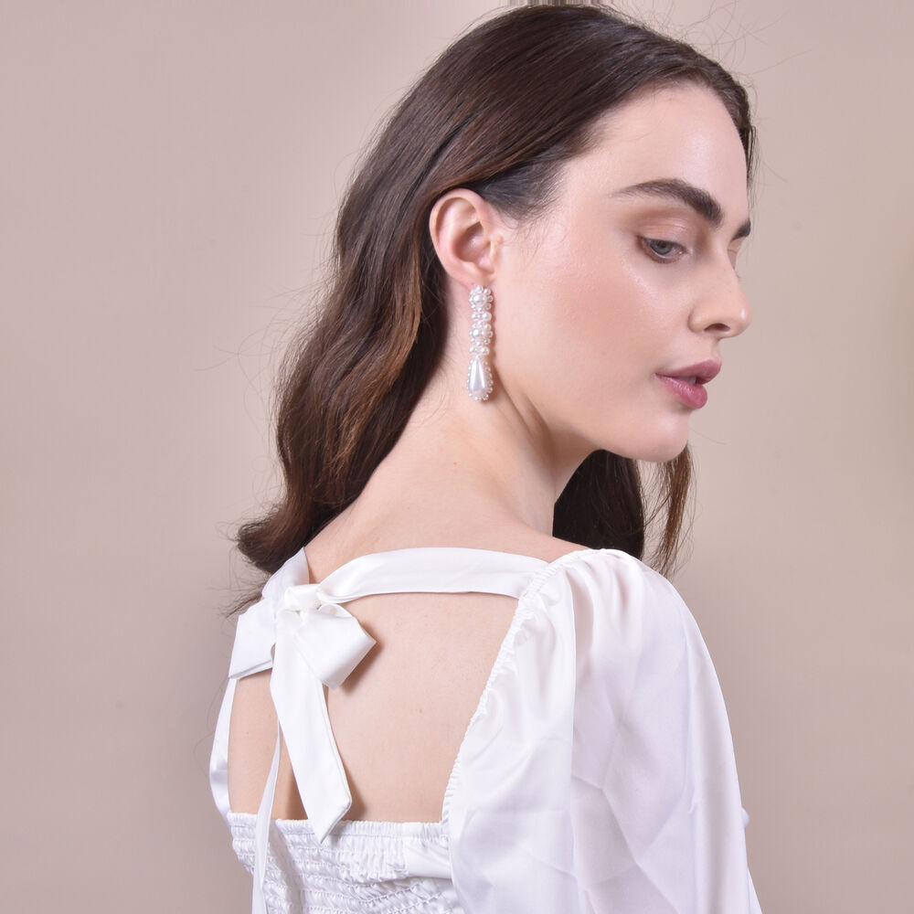 Culturesse Raelle Vintage Beaded Earrings