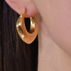 Culturesse Avril Modern Gold Chic Huggie Earrings