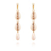 Culturesse Lyria Runway Style Shell Drop Earrings