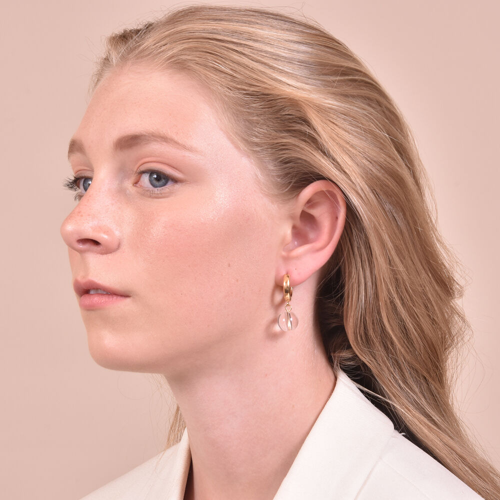 Culturesse Loulou Transparent Drop Earrings