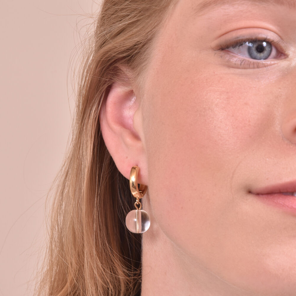 Culturesse Loulou Transparent Drop Earrings