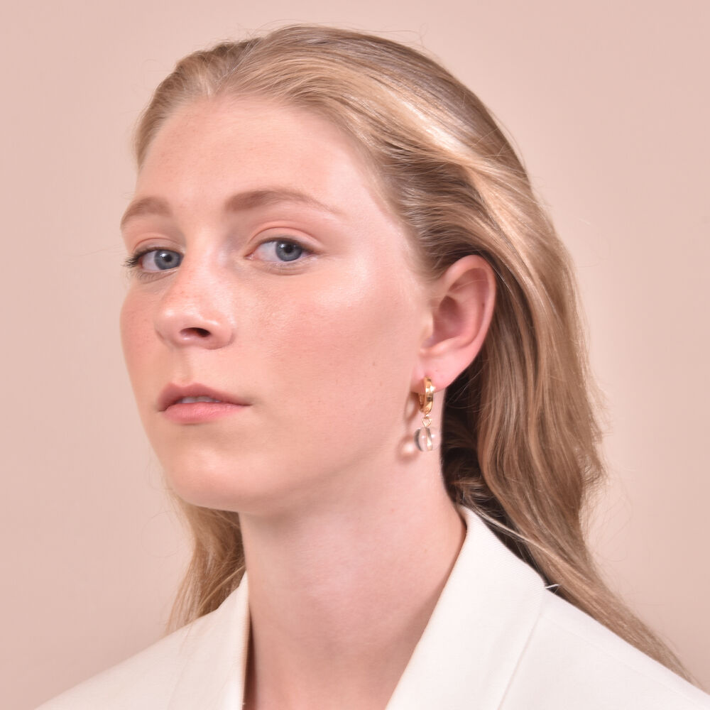 Culturesse Loulou Transparent Drop Earrings