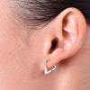 Culturesse Irma Modern Minimalist Dainty Silver Earrings