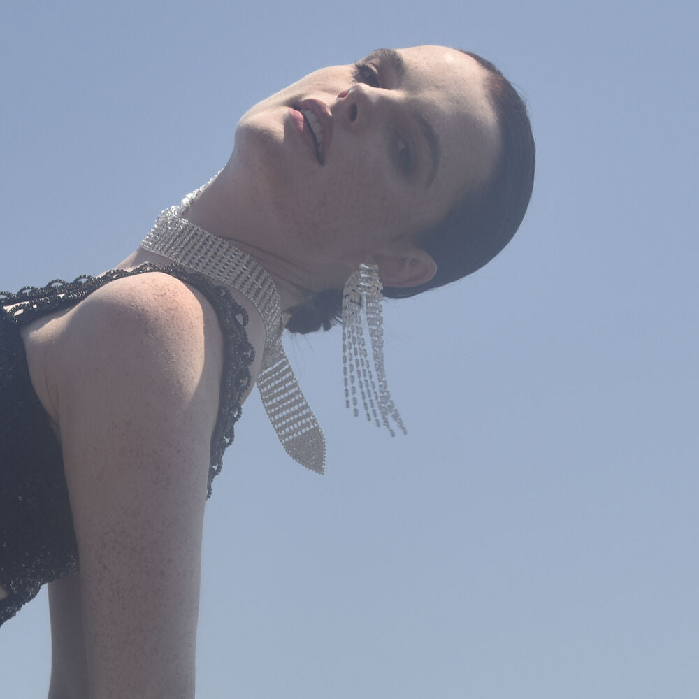 Culturesse Aries Arch String Statement Earrings (Oversized)