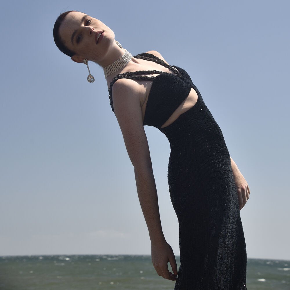 Culturesse Rumer Catwalk Diamante Statement Earrings