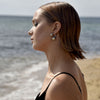 Culturesse Maddox Waterdrop Earrings (Silver)