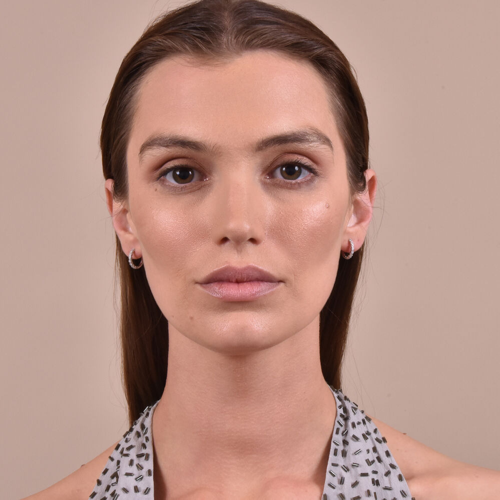 Culturesse Brie Fine Silver Dainty Hoop Earrings