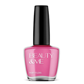 Beauty & Me Fairy Floss Vivid Pink Nail Polish 12ml High Shine Finish