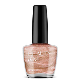 Beauty & Me Treasure Light Pinky Bronze Two Tone Metallic Nail Polish 12ml
