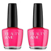 Beauty & Me Poppy Pink Nail Polish Duo 2x 12ml Light to Mid Pink Glossy
