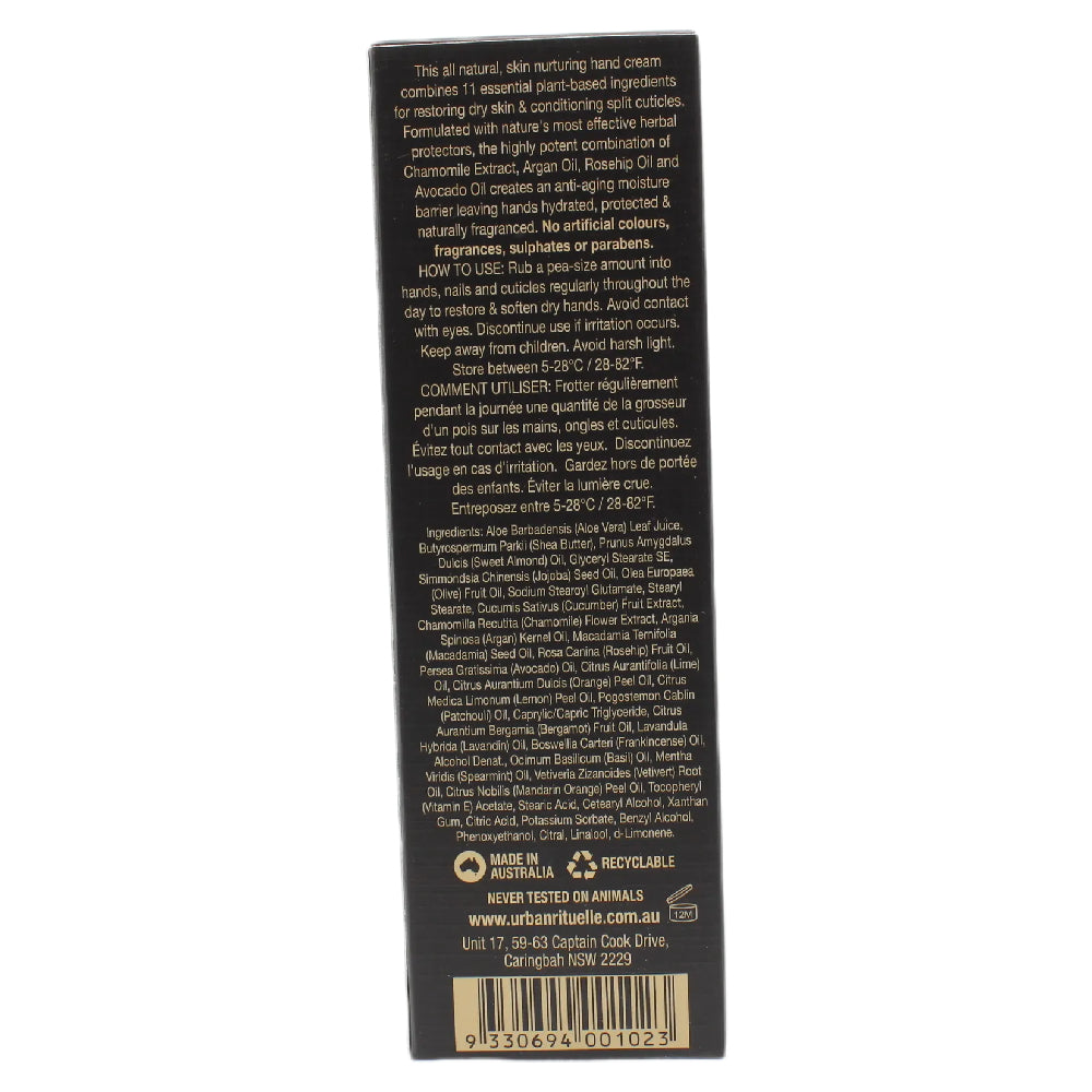 Urban Rituelle Mandarin, Basil & Lime Hand Cream 100ml