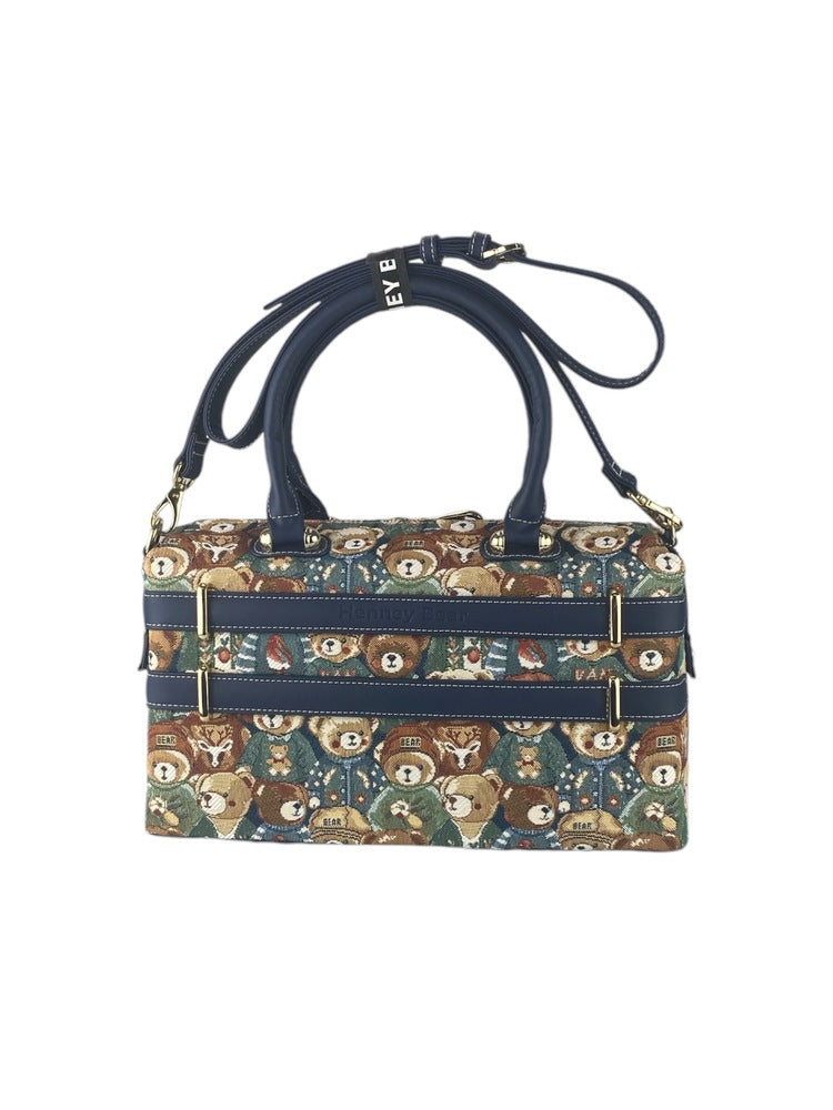 Henney Bear Green Bear Top Handle Bag