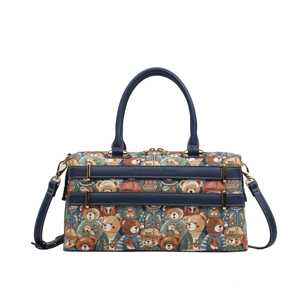 Henney Bear Green Bear Top Handle Bag