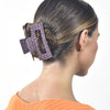Culturesse Raya Retro Checkered Hair Claw - Large