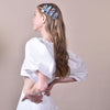 Culturesse Bluebell Artsy Marble Print Hair Clip Set