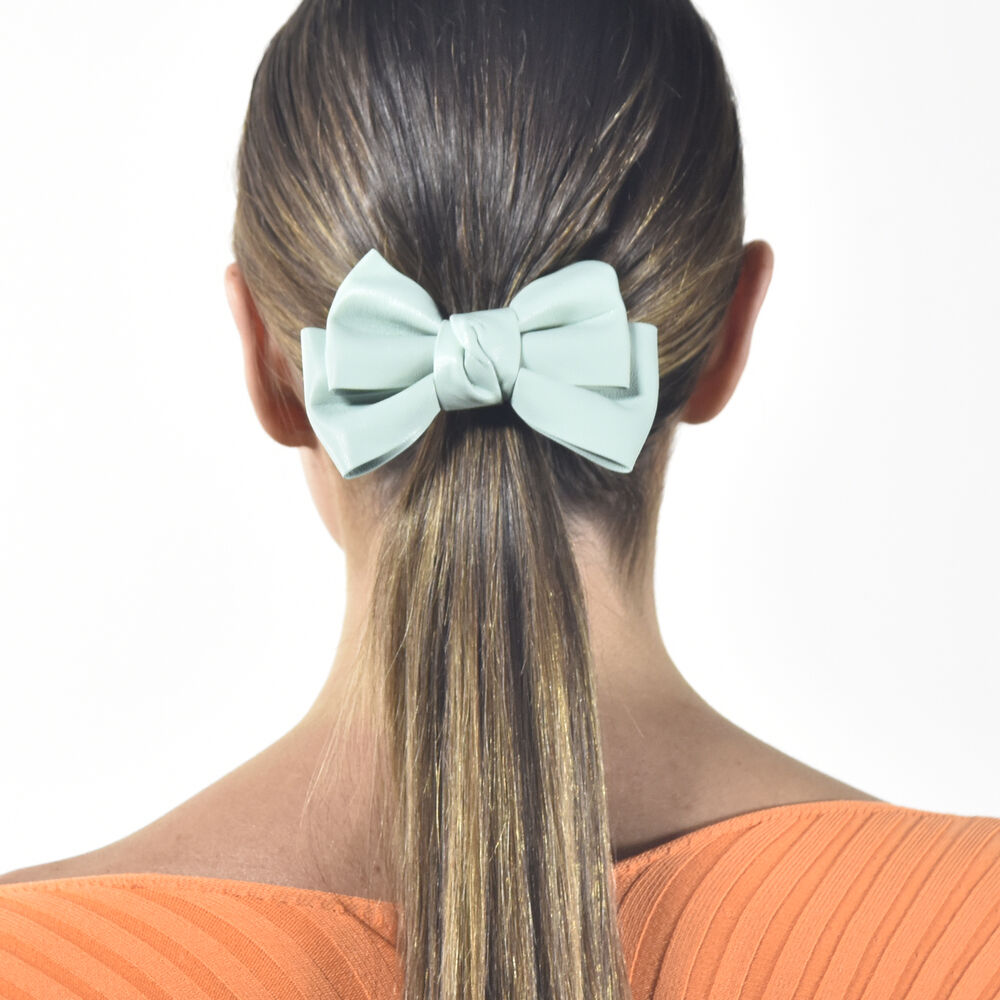 Culturesse Charlotte Bow Tie Hair Clip (Light Turquoise)