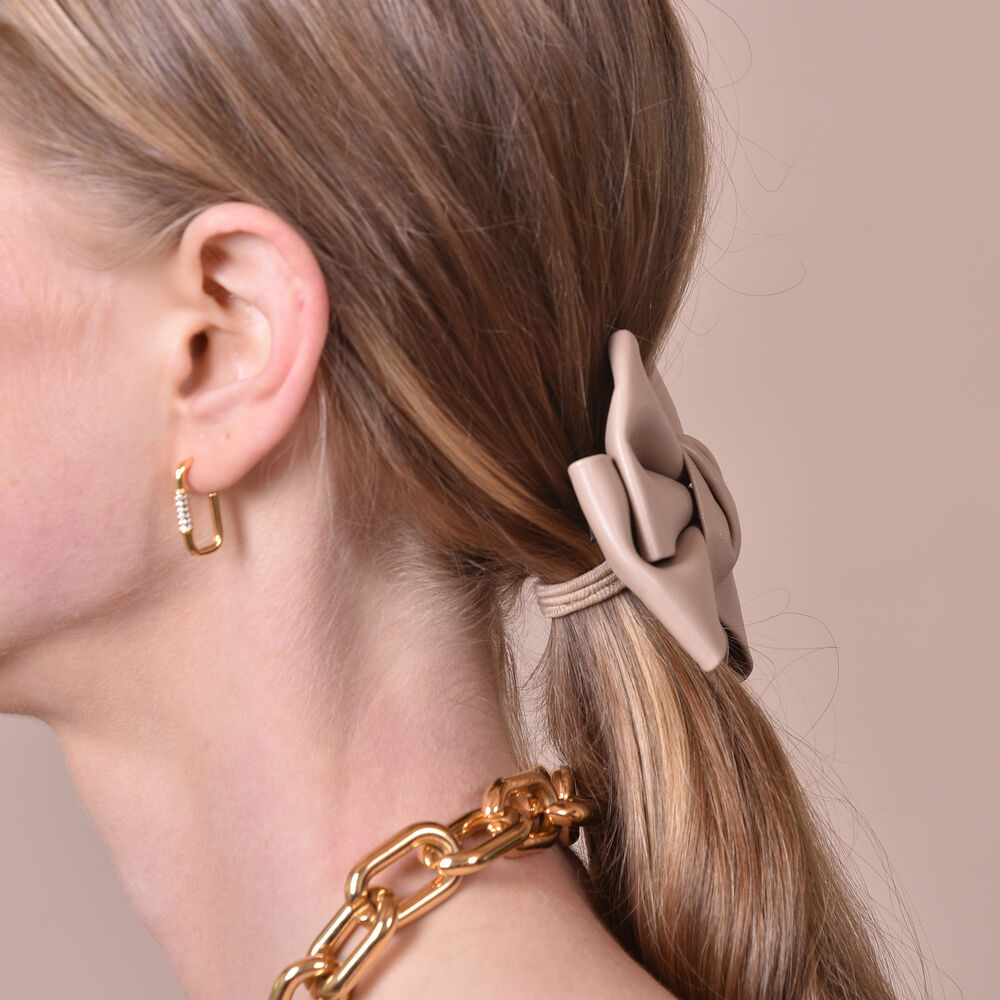 Culturesse Charlotte Bow Tie Hair Clip (Tan)